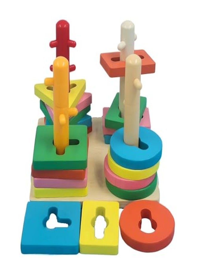 BUSY BRAIN-4 Sleeve Column Shape Block Puzzle - Image 1